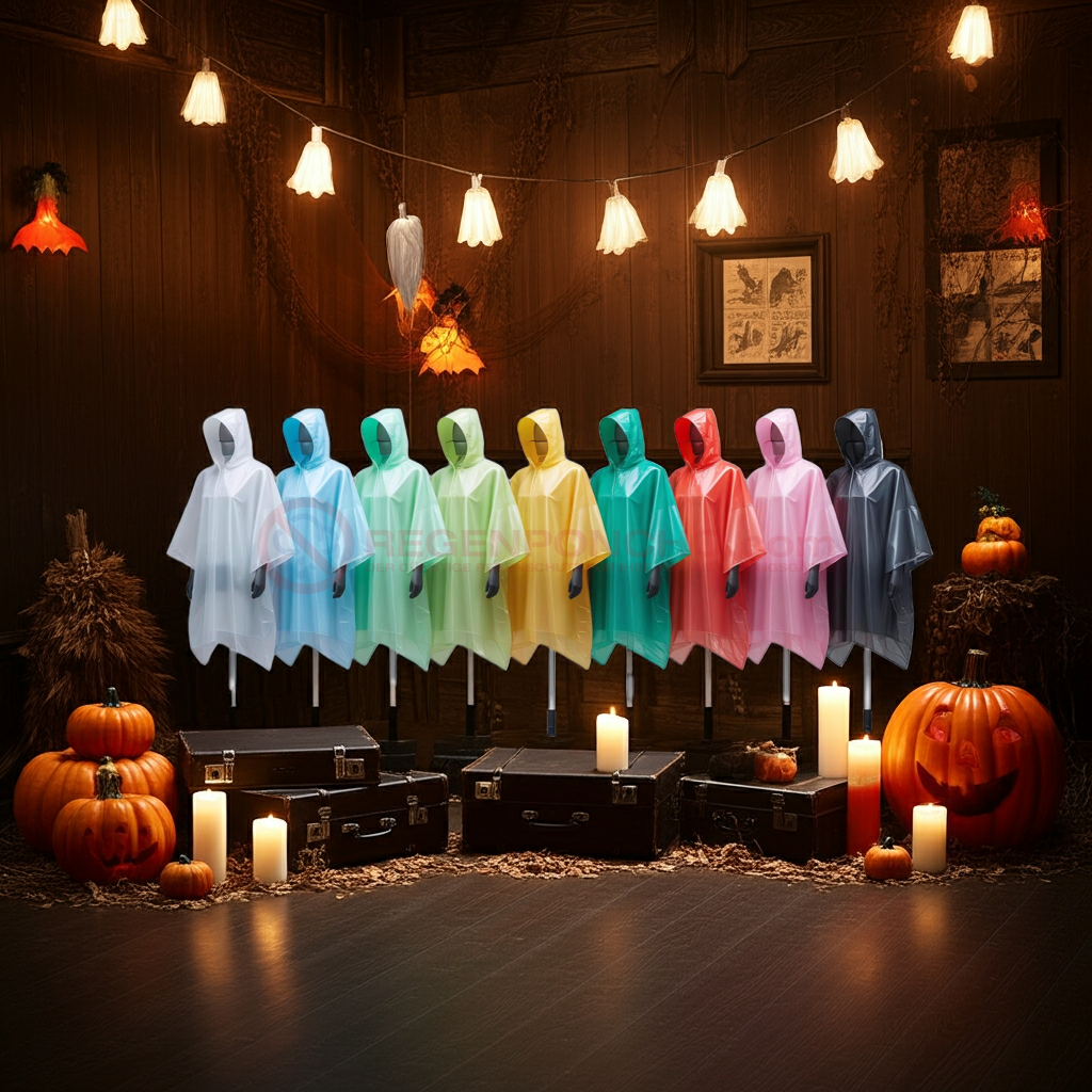 Disposable Transparent Rain Poncho – Wholesale from 0.49€ for festivals, clubs & events
