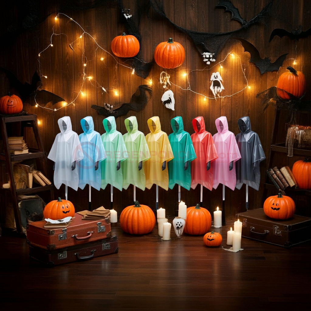 Disposable Transparent Rain Poncho – Wholesale from 0.49€ for festivals, clubs & events