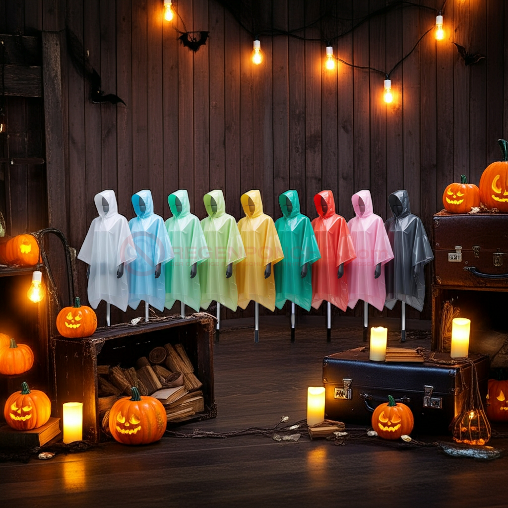 Disposable Transparent Rain Poncho – Wholesale from 0.49€ for festivals, clubs & events