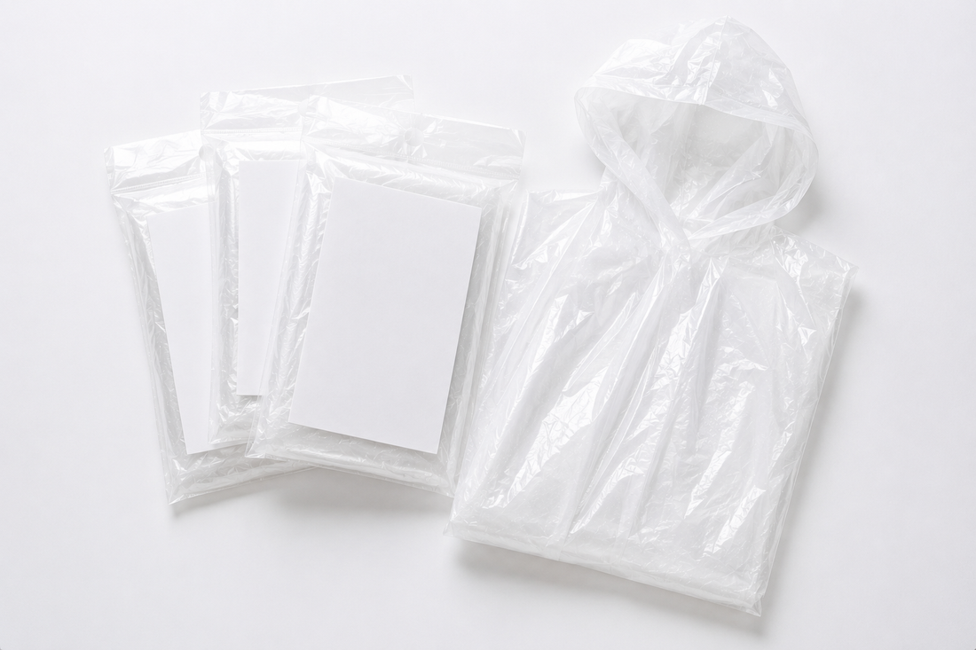 Regenponcho mit Logo als Werbeartikel für Events und Unternehmen